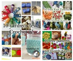 there are many different crochet patterns on this page