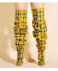 Shoes – Angel Brinks Trendy Yellow Winter Boots, Yellow Platform Boots For Fall, Yellow Round Toe Heeled Boots For Fall, Yellow High Heel Boots For Fall, Fitted Yellow High Heel Boots, Chic Yellow Boots For Fall, Trendy Yellow Boots For Fall, Plaid Boots, Blue Stuffed Animals