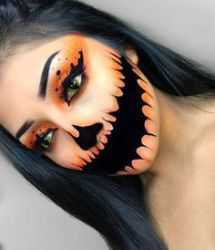 DIY Halloween Makeup Looks #halloween #halloweencostume #diy #diyhalloweencostume #diycostume #makeupideas #halloweencostumes #facepaint #makeup #pumpkin #pumpkincostume #pumpkinmakeup #kainspired Horror Smink, Makeup Zombie, Halloween Makeup Clown, Halloween Makeup Look, Halloween Makeup Diy