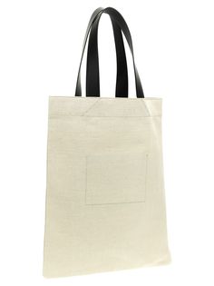 'Flat Shopper' canvas shopping bag with leather handles, logo printGender: WomenColor: MulticolorMade in: ITProduct ID: J07WC0023P4917280*Import tax/duty will be calculated at checkout (If applicable) Designer Canvas Bag With Top Carry Handle For Errands, Designer Canvas Tote Bag For Errands, Designer Tote Canvas Bag For Errands, Designer Rectangular Canvas Bag For Everyday, Designer Everyday Rectangular Canvas Bag, Designer White Bag With Canvas Lining, Designer Canvas Bag With Double Handle For Errands, Designer Canvas Bag With Double Handle For Daily Use, Designer White Bags With Canvas Lining