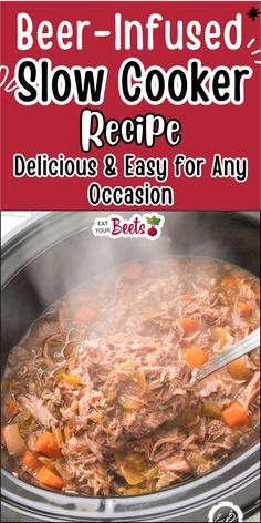 Elevate your slow cooker game with these incredible beer-infused recipes! From hearty stews to tender roasts, these dishes are perfect for any occasion. No need to be a beer expert - just grab your favorite brew and let your slow cooker do the work. 🍻🍲  #BeerLover #CraftBeer #Homebrewing #BeerCulture #BeerGeek #BeerAdvocate #BeerPairing #BeerDinner #BeerAndFood #BeerAndFoodPairing #BeerAndFoodLover #BeerAndFoodPairingIdeas #SlowCookerRecipes #SlowCooking #BeerRecipes #BeerCookedFood #BeerFoodPairing #EasyRecipes #DeliciousRecipes #ComfortFood #DinnerIdeas #WeekendCooking #Foodie #FoodPorn #FoodBlogger #FoodPhotography #InstaFood Beer Braised Beef Stew, Braised Beef Stew, Beer Braised Beef, Beer Food Pairings, Beer Dinner, Beer Cheese Soups, Comfort Casseroles, Cooking With Beer