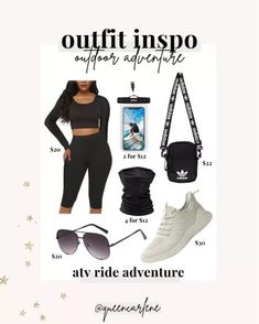 Atv Outfit Woman Summer, Cute Atv Riding Outfit, Atv Riding Outfit Vacation, Atv Riding Outfit Black Women, Bike Ride Outfit, Bike Riding Outfit, Summer Vacation Outfit Ideas