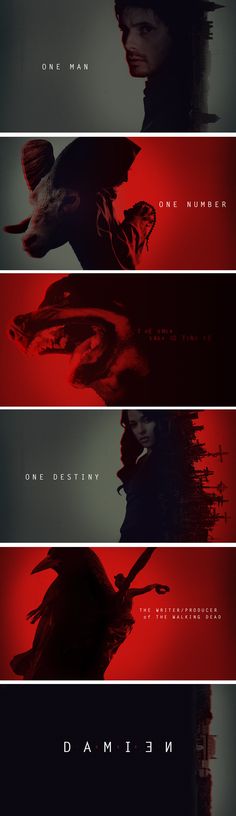 three different movie posters with the same character in each one's face and their name on