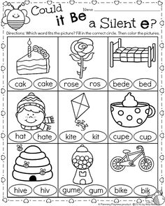 a printable worksheet with words and pictures