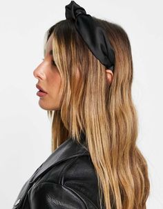 Headband by The Basik Edition Outfit complete Shaped band Knot detail Slides into your hair Long Hair Headband, Hair Headband, Black Headband, Headband Styles, Knot Headband, Headband Hairstyles, Long Hair, Slides, Knot