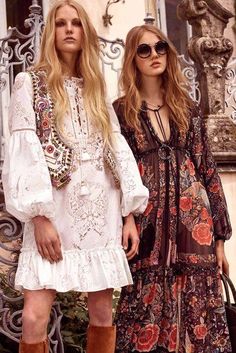 Moda Z Lat 70., Styl Indie, Look Hippie Chic, Resort 2017 Fashion, Hippie Mode, Rok Outfit, Stile Boho Chic, Fest Outfits