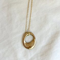 ALDER Necklace | SLANTT Luxury Classic Brass Necklace, Non Tarnish Necklace, Organic Pendant, Simple Gold Jewelry, Organic Necklace, Snake Jewelry, Pendant Necklace Gold, Dope Jewelry, Metal Necklace