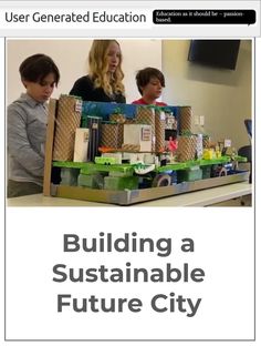 the front cover of a magazine with children looking at items in boxes on top of a table