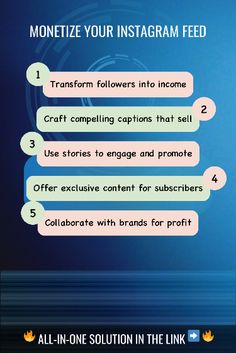 an info sheet describing how to use the instagram feed for your business or company