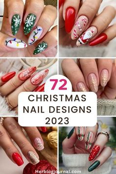 Disney Nail Art, Nail Noel, Xmas Nail Designs, Nail Art Noel, Christmas Tree Nails, Holiday Nails Christmas, Red Christmas Nails, Tree Nails, Holiday Nail Designs