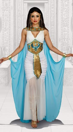 Egyptian Halloween Costume, Egyptian Queen Costume, Egyptian Cleopatra, Egyptian Halloween, Halloween Costumes Women Creative, Wizard Costume, Egypt Fashion, Draped Gown