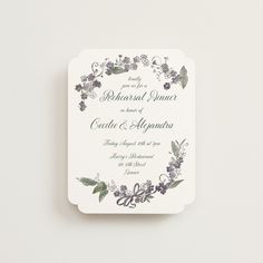 Forget Me Nots Rehearsal Dinner Cards by Jenna Holcomb | Minted