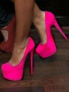 Lasaky - Elegant Womens Platform Stiletto Heel Slip On Pumps - Sophisticated High Heels for Alluring Style Elegant High Heels, Pink High Heels, Pump Heels, Beautiful High Heels, Slip On Pumps, Heels Classy, Pink Pumps, Platform Stilettos, Pink Heels