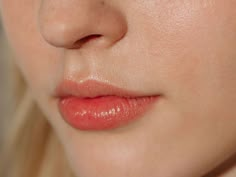 a close up shot of a woman's lips