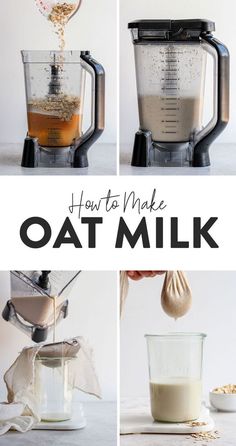 how to make oat milk in a blender