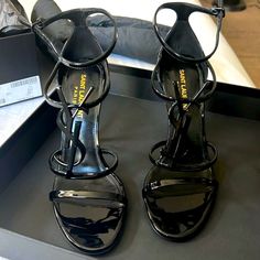 Ysl Heels That Have Only Been Worn 2 Times In Great Condition And Perfect For That Night Out. These Are Size 37 1/2 Euro Which Is Size 7 1/2 Us. Ysl Heels, Yves Saint Laurent Shoes, Saint Laurent Shoes, Shoes Women Heels, Yves Saint Laurent, Saint Laurent, Night Out, Shoes Heels, Size 7