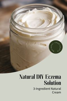 Quick and easy homemade eczema relief cream using just shea butter and coconut oil. Perfect for sensitive skin and children. Diy Bengay Cream, Homemade Excema Remedy, Natural Remedy For Excema, Treatments For Excema Natural Remedies, Exema Treatments Natural, Exema Treatments Diy, Excema Remedies Diy, Homemade Hand Cream, Homemade Balm