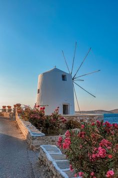 Windmill in Parikia, Paros. Greece Paros Island, Greece Holiday, Dream Travel Destinations, Paros, Beautiful Places To Travel, Greece Travel, Pretty Places