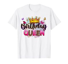 PRICES MAY VARY. This funny tee features a design with the quote Birthday Queen Birthday Women Birthday Girl Its My Birthday. It’s the nice tee for women, girls, daughter, sister, niece, mom, aunt... on birthday. Birthday Queen Birthday Women Birthday Girl Its My Birthday tee is the awesome tee ideas for any holiday such as July 4th, Christmas, Halloween, Father's Day, Mother's Day, Retirement, Anniversary, Graduation, St. Patrick's Day or present. Lightweight, Classic fit, Double-needle sleeve Quote Birthday, Birthday Women, Tee Ideas, Queen Birthday, Birthday Queen, Birthday Tee, Women Birthday, Cricut Projects Vinyl, Birthday Woman