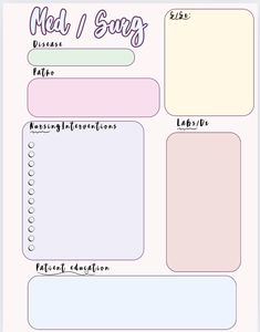 the printable meal planner is shown in pink and blue, with white writing on it