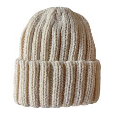 a white knitted hat on a white background