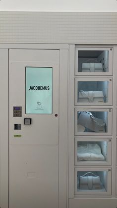 Jacquemus Retail Space Design, Material Palette, Retail Experience, Retail Store Design, Retail Space, Vending Machine, Pop Up Store, Machine Design, Retail Display