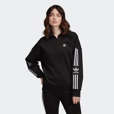 Adidas Lock Up Half-Zip Sweatshirt, New With Tags, Never Worn. Stand Up Collar, Embroidered Adidas Logo On Left Breast, Elastic Cuff Sleeves And Hem, Thick Cotton/Polyester Blend. Half Zip Sweatshirt Outfit, Ugly Clothes, Adidas Outfits, Winter Apparel, Lock Up, Golf Gear, Rose Style, Athletic Style, Half Zip Sweatshirt