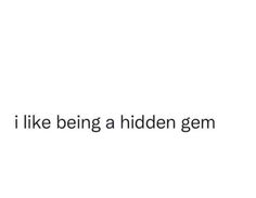 i like being a hidden germ