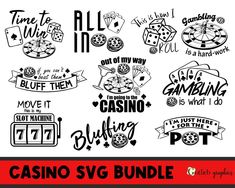 casino svg bundle with all in one