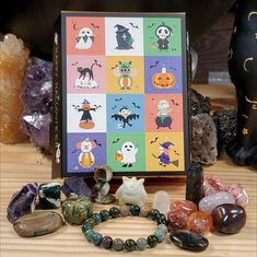 This small 12 day advent calendar comes absolutely packed full of awesome!  Perfect for the metaphysical person in your life or get one for yourself!  Can include Halloween carvings, tumbles, spheres, towers, bracelets, and more! 12 Days, Crystal Items, Advent Calendar, Are You The One, Bead Charms, Advent, Carving, Pet Supplies, Display Homes