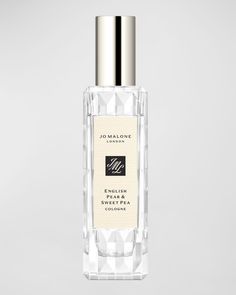 Jo Malone London English Pear & Sweet Pea Cologne, 1 oz. Sun-warmed orchards spring to life as tempting green pears fill the branches. The luscious fruits enveloped in softly scented pastel sweet peas, nestled on a base of powdery white musk. Scent Family: Light Floral Top Tasting Note:  King William Pear - An accord of mellow scented fruit that is fresh and ripe with a juicy facet. Heart Tasting Note:  Sweet Pea - A soft floral note, garden fresh it complements the juicy ... King William, Woody Notes, Jo Malone London, Jo Malone, Soft Floral, Body Heat, Floral Notes, Sweet Pea, Peas