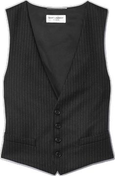 Pinstripe Tailored Sleeveless Vest, Tailored Pinstripe Sleeveless Vest, Tailored Sleeveless Pinstripe Vest, Fitted Pinstripe Vest For Work, Elegant Tailored Pinstripe Vest, Classic Fitted Pinstripe Vest, Fitted Pinstripe Classic Vest, Formal Striped Fitted Vest, Classic Pinstripe Formal Vest