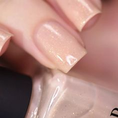 Poised - Cream Shimmer Jelly Nail Polish by ILNP Pink Jelly Nails, Nails Shimmer, Southwest Sunset, Ilnp Nail Polish, Jelly Nail Polish, Jelly Nail, Shimmer Nail Polish, Nail Shimmer, White Nail Polish