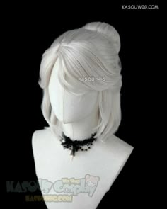 Webtoon Hairstyles, Hair Gray Color, Kasou Wig, Gray Wigs, Kawaii Wigs, Manga Hair, Actress Hairstyles, Anime Wigs, Hair Sketch