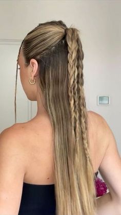 Yo Do Hairstyles, Tropical Hairstyles, Rave Hairstyles, Hairstyles For All Hair Types, Concert Hairstyles, Rave Hair, Slicked Back Hair