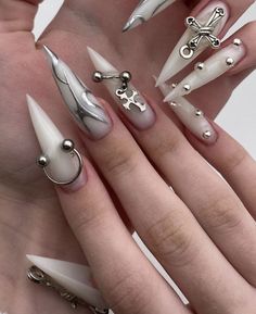 Stylish Nails Designs, Grunge Nails, Stiletto Nails Designs, Really Cute Nails