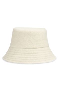 A warm wool blend provide lasting coziness in this classic bucket hat designed to enhance your cold-weather look. 90% wool, 10% nylon Dry clean Imported Bucket Hat Design, Women's Headwear, Winter Hats For Women, Cold Weather, Hats For Women, Wool Blend, Bucket Hat, Winter Hats, Nordstrom