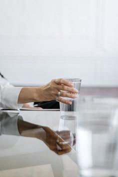 Person in White Dress Shirt Holding Clear Drinking Glass · Free Stock Photo Hand With Ring, Berkey Water Filter, Home Water Filtration, Feeling Empty, Healthy Digestion, Water Filtration, I Feel Good, Drinking Glass, Healthy Mind