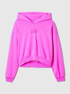 Vintage Soft Cropped Hoodie | Gap Preppy Matching Sets, Cute Sweatshirts For School, Cute Clothes And Accessories, Crew Necks For Women, Hot Pink Gap Hoodie, Cute Sweaters For School, Alfricedan Sweatshirt, Preppy Sweatshirt Outfit, Preppy Christmas List 2024