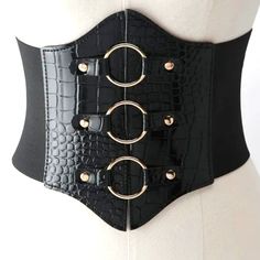 Women Wide Belt Dress Shirt Pu Leather Corset Belt Coat Elastic Girdle Black New Product Features Condition:100% Brand New. Material:Pu Leather Size: One Size(Elastic) Width: 12.3-20 Cm Waist: 62-70 Cm Color: Black. Black Corset Belt For Fall Party, Black Corset Belt For Party In Fall, Elegant Black Corset Belt For Fall, Chic Black Corset Belt For Club, Black Belted Corset Belt For Night Out, Chic Black Corset Belt For Night Out, Fitted Black Corset Belt With Belted Detail, Fitted Black Belted Corset Belt, Black Belted Corset Belt For Party