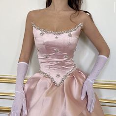 Masquerade Ball Outfits, Masquerade Outfit, Modern Royalty, Light Aesthetic, Satin Ball Gown, Wedding Dresses With Flowers, Wedding Flower Girl Dresses, Pink Gowns, Ball Gowns Evening