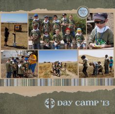 Camp Scrapbook, Camping Layout, Camping Scrapbook Layouts, Scrapbooking Vacation, Panama Cruise, School Memories Scrapbook, Military Scrapbook, Picture Layout, Camping Scrapbook