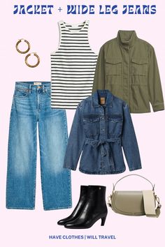 How to Style Wide Leg Jeans in 2024 - The Best Outfit Ideas Fall Favorites, Fall Style, Off Shoulder Tops, How To Style