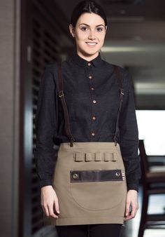 Barista Uniform, Bartender Uniform, Bar Uniform, Barista Outfits, Cafe Uniform, Waitress Outfit, Cafe Apron, Barista Apron