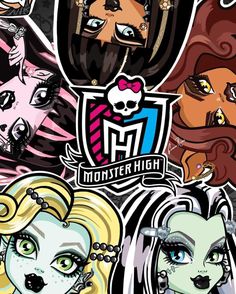 the monster high characters are all different colors