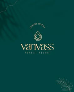 the logo for vanves forest resort, which is located on top of a palm tree