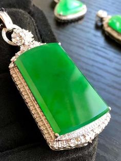 Type A Myanmar Jadeite Pendant set in 18K  Size 54-25-14mm Bare stone 35-21-3mm Come with Certified Grade A Jade Certificate Jade Jewelry Design, Jadeite Ring, Fox Pendant, Jewelry Design Drawing, Jade Earrings, Girl Jewelry, Jade Jewelry, Jade Pendant, Multi Stone Ring