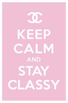 a pink and white poster with the words keep calm and pam pam pam