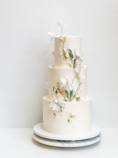 aesthetic floral wedding cake Wedding Cake Spring, Pastel Floral Wedding, Tier Cakes, Airy Wedding, Wedding Cake Photos, Floral Wedding Cake, Dream Wedding Cake, Luxury Wedding Cake, Floral Wedding Cakes