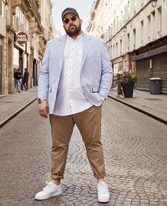 Big Men Fashion Plus Size Mens Clothing Styles, Big Guy Outfits Mens Fashion, Big Man Style Outfits, Husky Mens Fashion Big Guys Style, Big Guy Fashion Casual, Big Men Outfits, Men Plus Size Outfits, Fat Man Fashion, Outfits For Fat Men